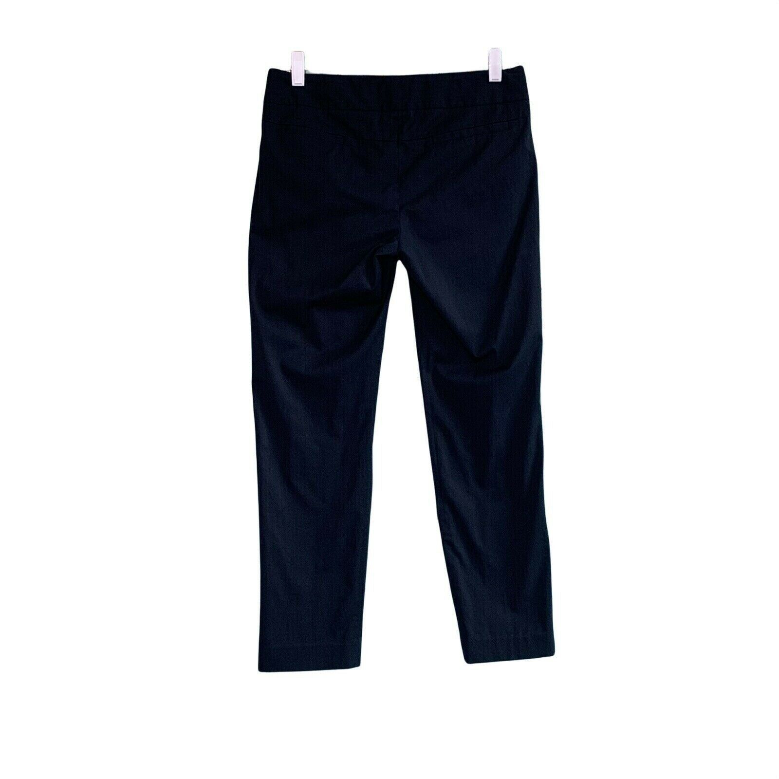 Theory Theory Navy Blue Straight Leg Dress Pants Size 4 Size 27" / US 4 / IT 40 - 7 Thumbnail