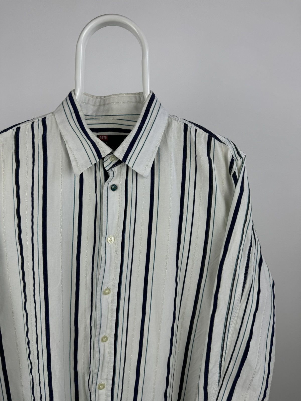 Diesel Vintage Diesel Multicolour Long Sleeve Shirt Size US XL / EU 56 / 4 - 2 Thumbnail