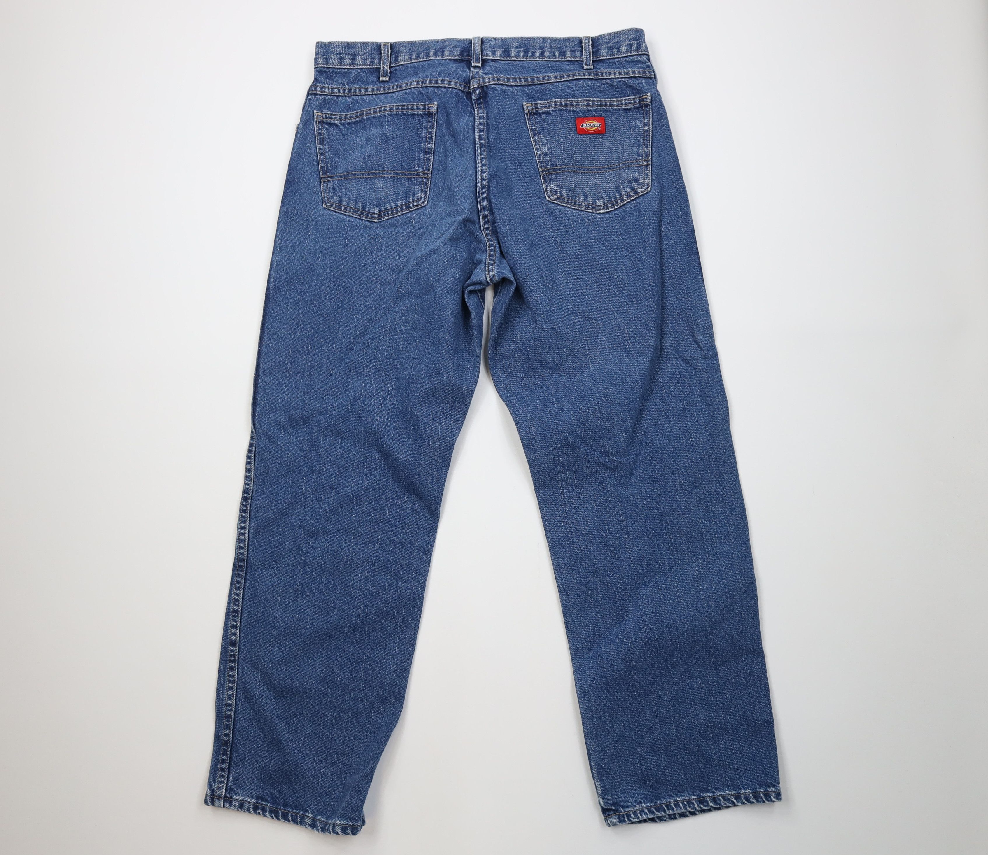 Dickies Vintage Y2K Dickies Wide Leg Denim Jeans Blue Workwear Size US 36 / EU 52 - 9 Thumbnail