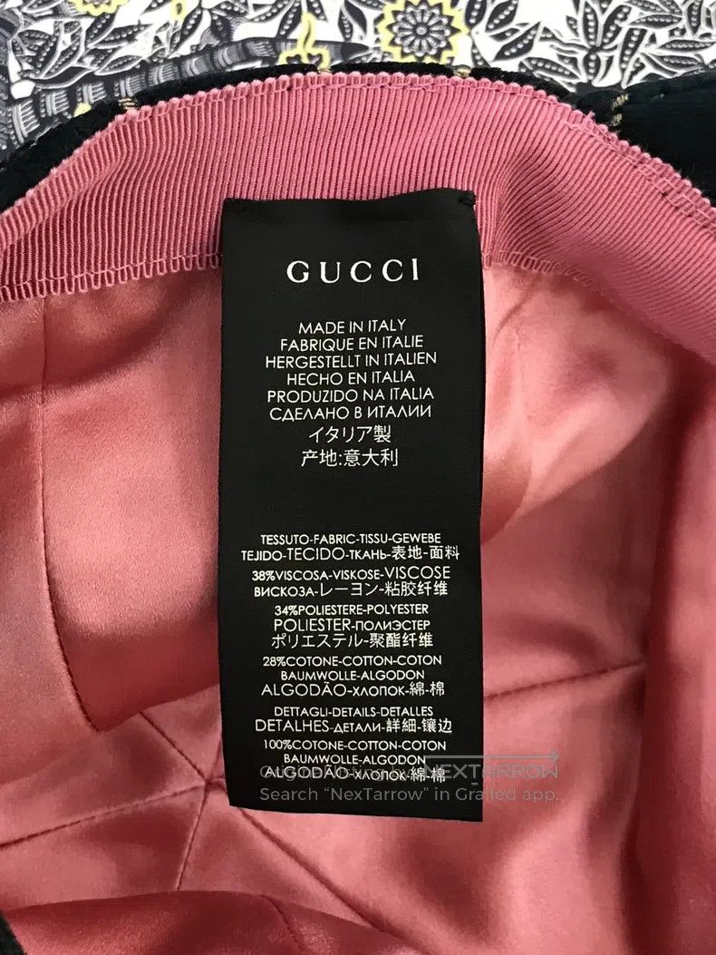 Gucci Gucci SizeS Old-fashioned velvet baseball cap Size ONE SIZE - 6 Thumbnail