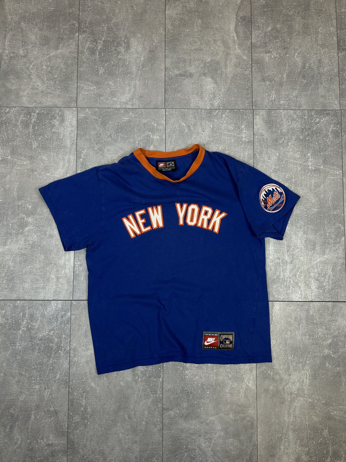 MLB Mens Vintage Nike New York T Shirt big logo y2k MLB mets 90s Size US M / EU 48-50 / 2 - 13 Thumbnail