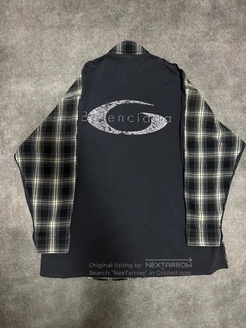 Balenciaga Balenciaga 25 Paneled Plaid Shirt. Size US S / EU 44-46 / 1 - 2 Thumbnail