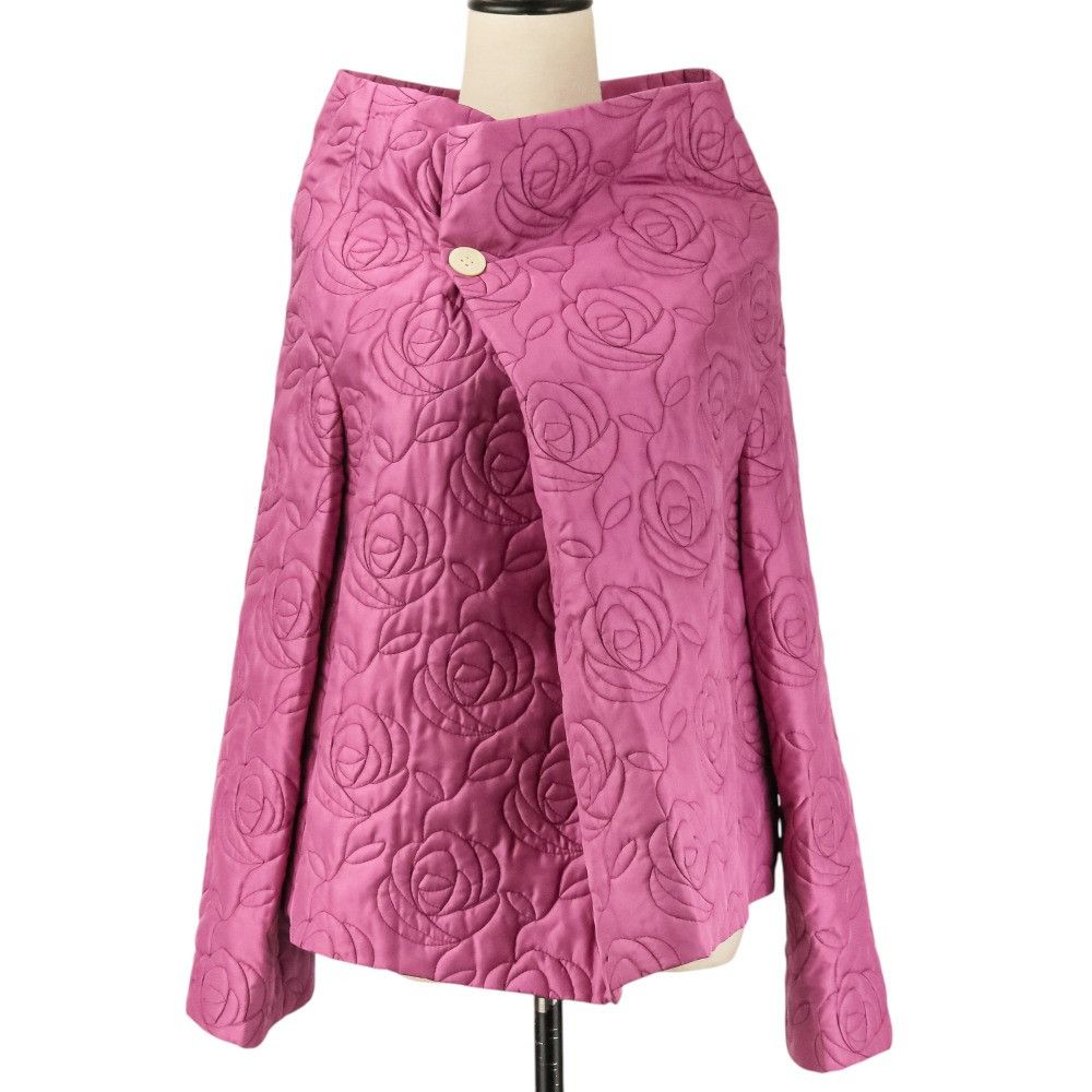 Comme des Garcons Comme des Garçons tricot COMME des GARCONS Flower Quilted Jacket Textile Outerwear TJ040220 DUTY FREE for USA Size ONE SIZE - 1 Thumbnail