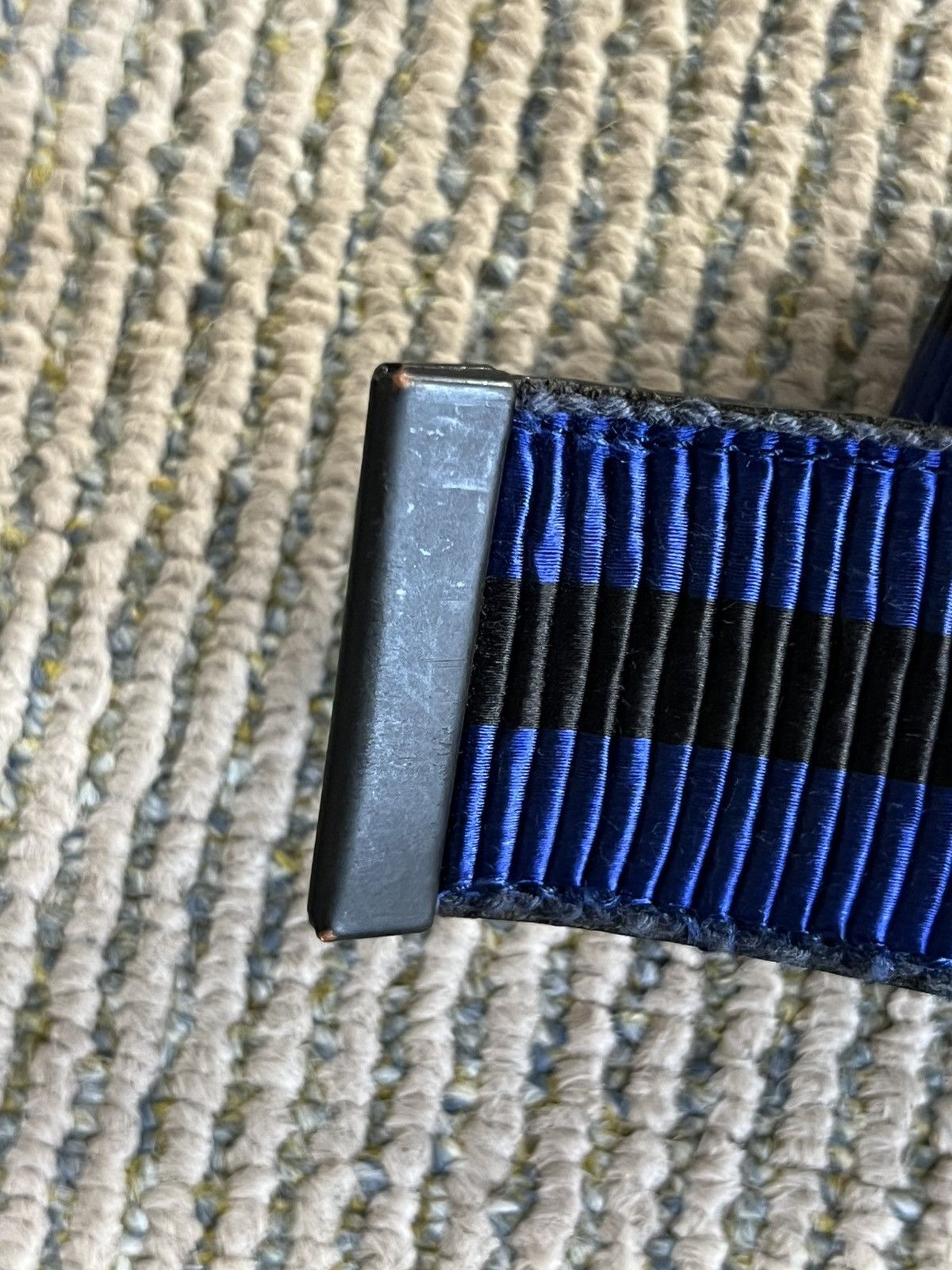 Haider Ackermann SS17 Blue Stripe Fabric Belt Size 28 - 7 Thumbnail