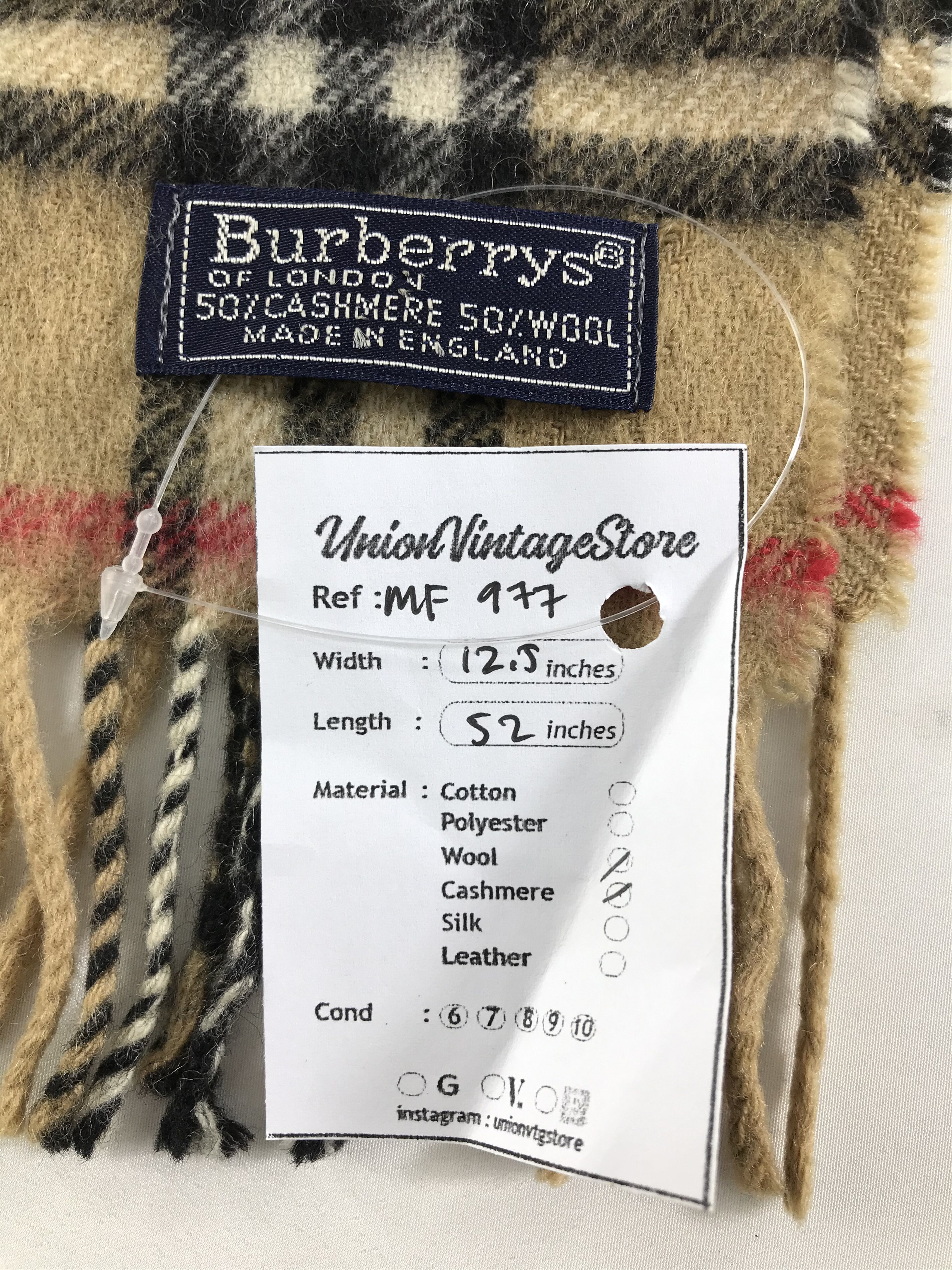 Burberry Vintage Burberry Scarf/Muffler/Neckwear MF977 Size ONE SIZE - 6 Thumbnail