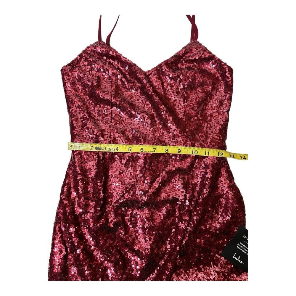 Lulus Lulus l NWT Red Sequin Dress Small Size S / US 4 / IT 40 - 6 Thumbnail