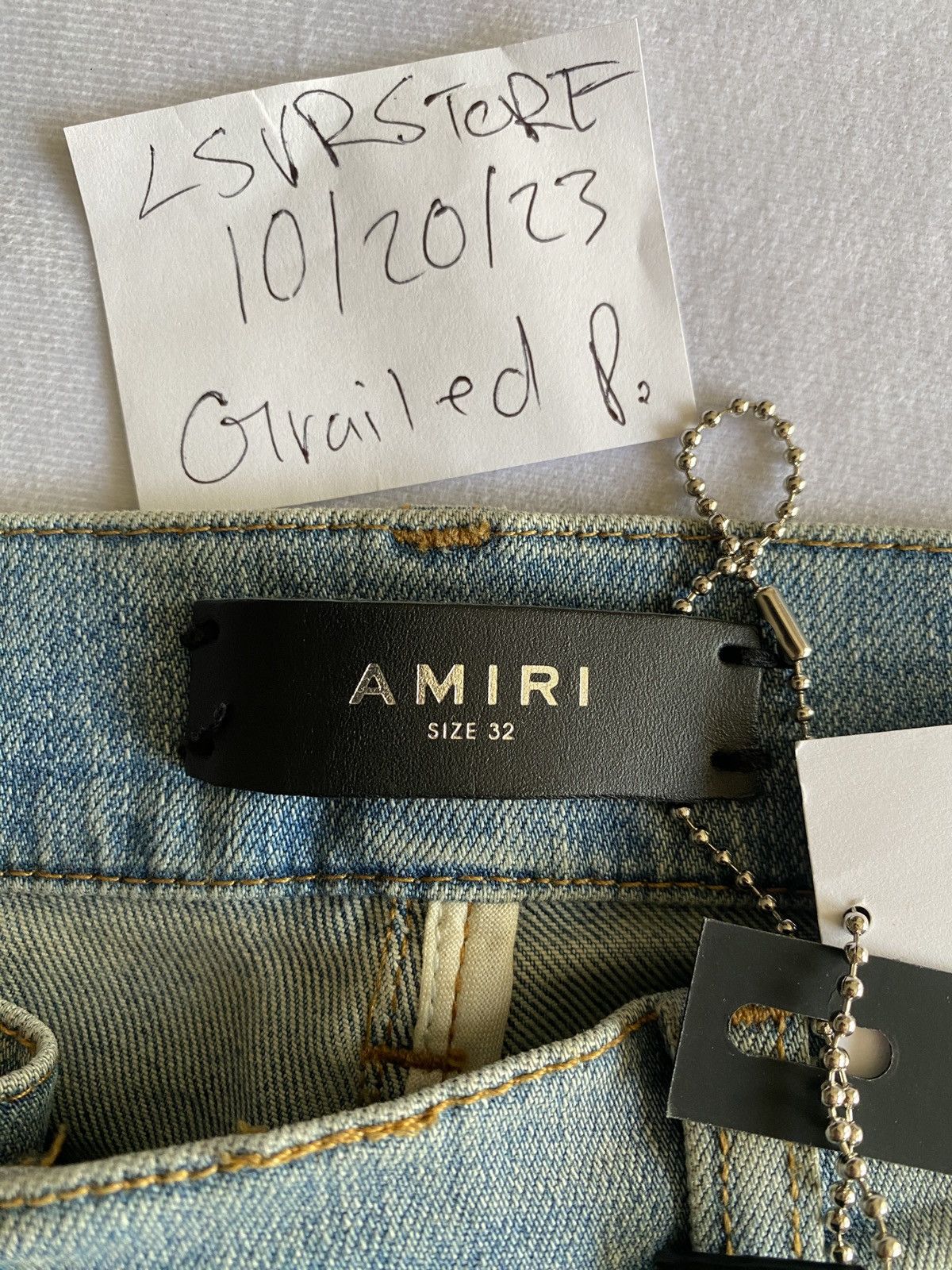 Amiri AMIRI Track Jean LT Indigo 32 OG - Gently Used* Size US 32 / EU 48 - 5 Thumbnail