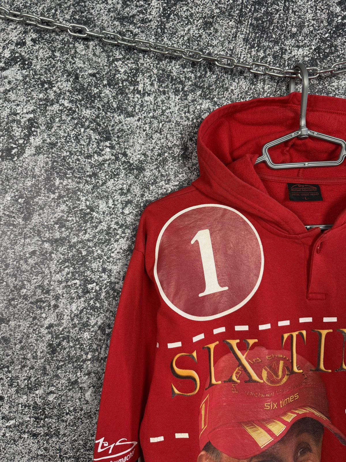 Formula 1 Michael Schumacher Vintage Hoodie Racing F1 Size L Size US L / EU 52-54 / 3 - 3 Thumbnail