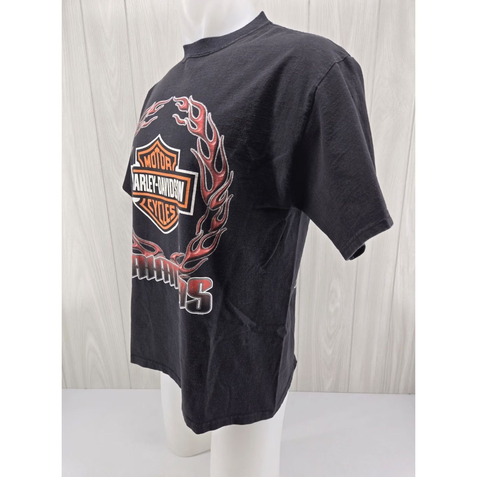 Harley Davidson Harley-Davidson Shirt Mens L Black Distressed Bahamas DBL Sided Graphic Print Large Shirt 2 Sided Cotton Short Sleeve Size US L / EU 52-54 / 3 - 5 Thumbnail