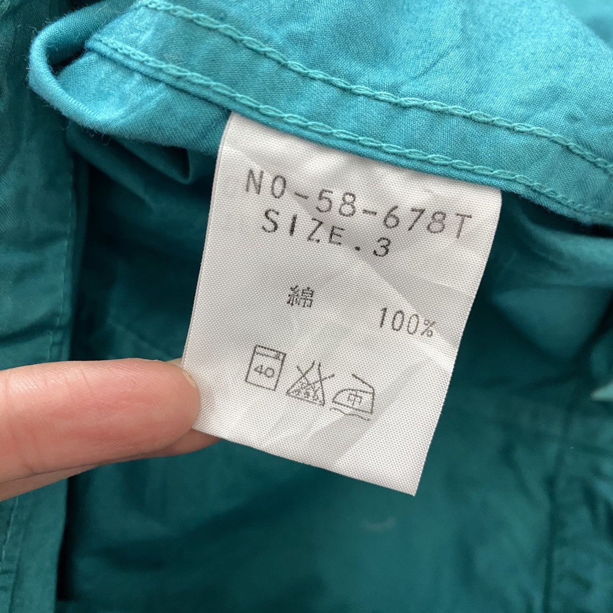 Japanese Brand × OMNIGOD OMNIGOD Garment Japanese Brand Turquoise Hooded Bomber Size US S / EU 44-46 / 1 - 5 Thumbnail