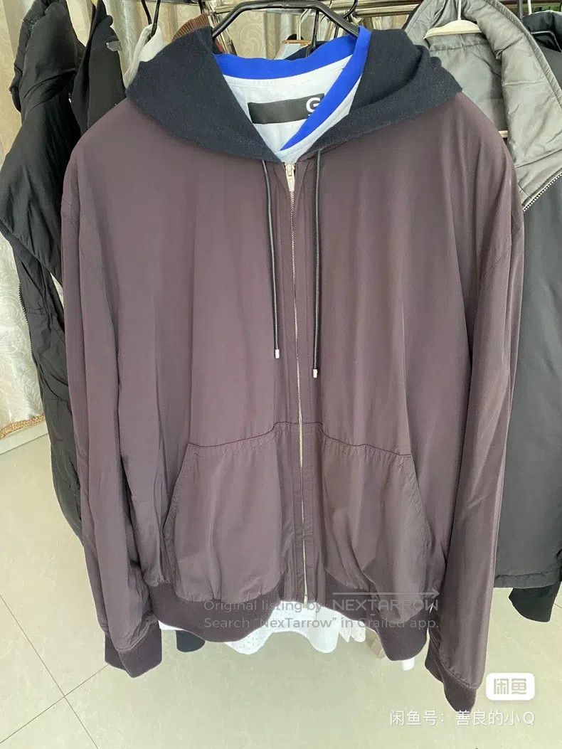 Hermes Hermes Men's Hooded Jacket, Dark Tone Design, Stylish and Size US L / EU 52-54 / 3 - 1 Thumbnail