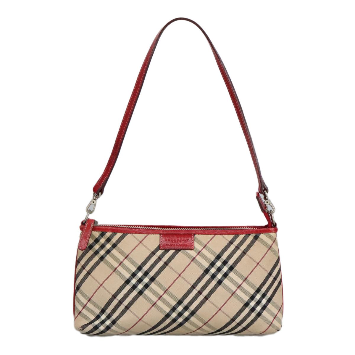 Burberry Nova Check Beige Canvas Clutch Bag (Pre-Owned) Size ONE SIZE - 1 Thumbnail