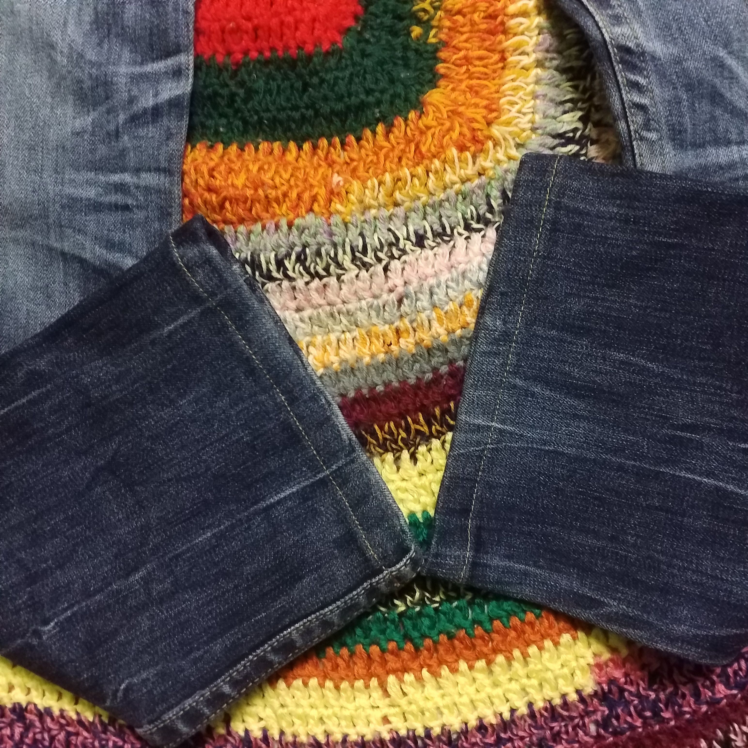 Japanese Brand PASTA DENIM STUDED ELASTIC JEANS PUNK SKINHEAD UNISEX Size US 30 / EU 46 - 6 Thumbnail