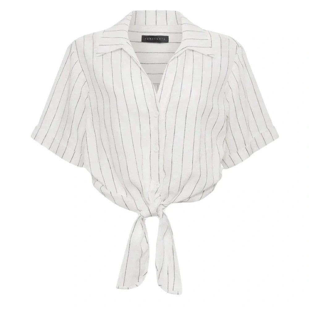 Sanctuary Sanctuary Linen Blend Ocean Shirt NWT Size M / US 6-8 / IT 42-44 - 3 Thumbnail