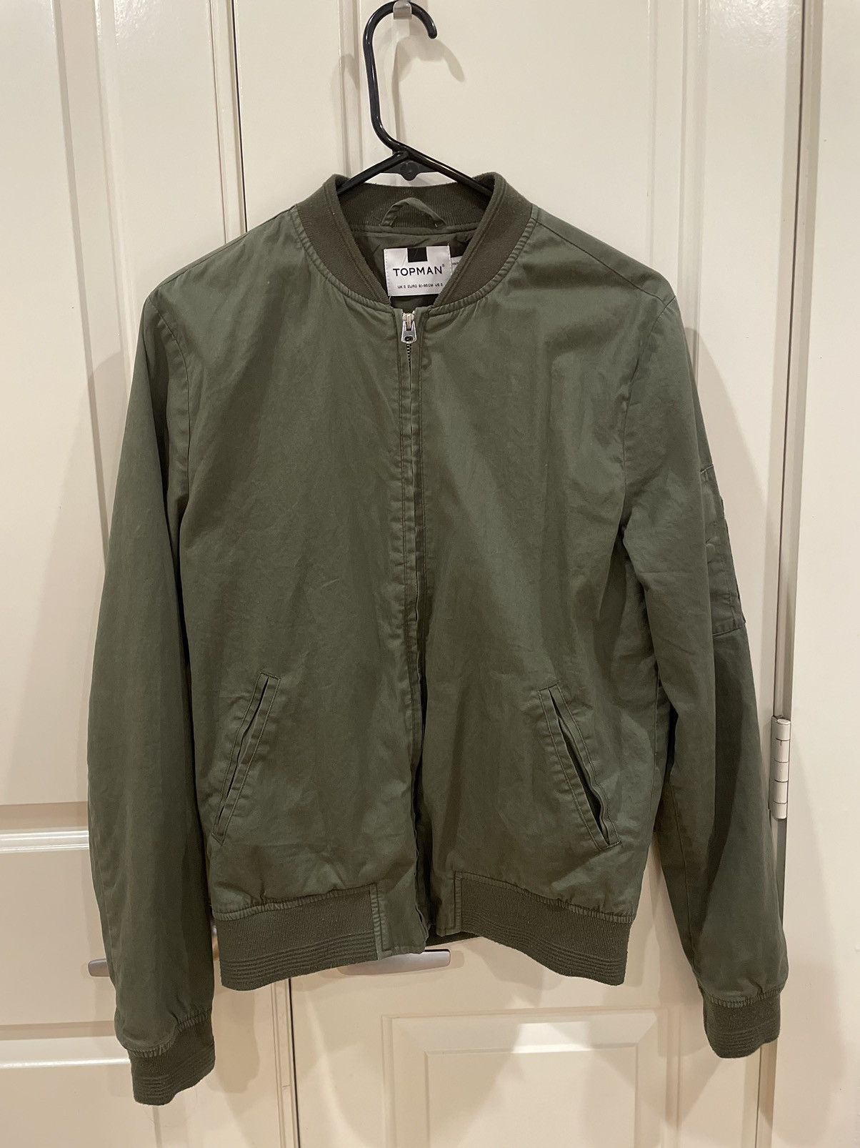 Topman Topman Full Zip Bomber Olive Size Small Size US S / EU 44-46 / 1 - 3 Thumbnail
