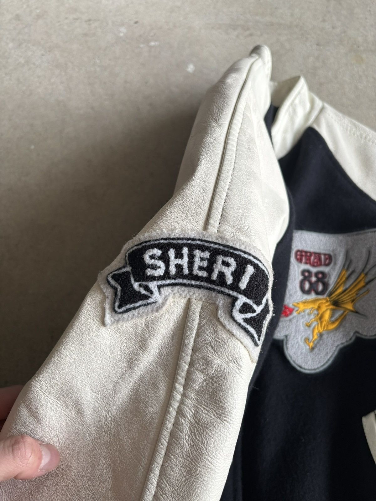 Other Vintage 1988 Grad Varsity Leather Jacket Flaming Dragon Size US S / EU 44-46 / 1 - 7 Thumbnail