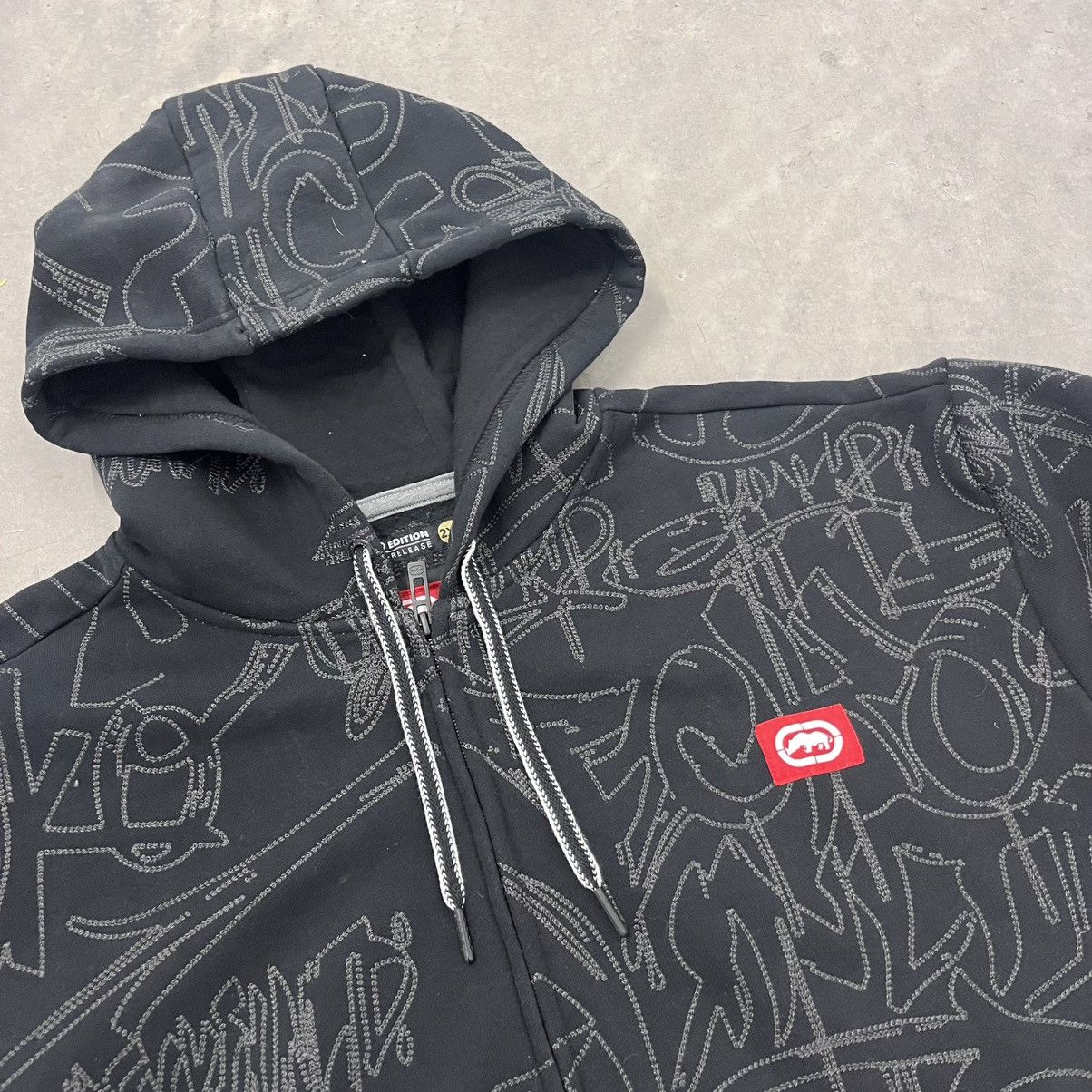 Ecko Unltd. Y2K Ecko Unltd black Zip Up AOP hoodie 2xl graffiti fox Size US XXL / EU 58 / 5 - 3 Thumbnail
