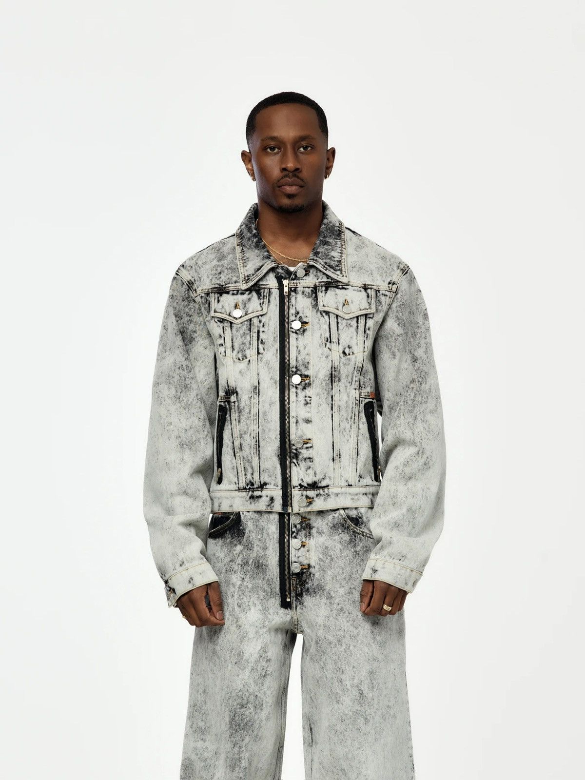 Martine Rose MARTINE ROSE ACID WASH ZIP FRONT JACKET S Size US S / EU 44-46 / 1 - 5 Thumbnail