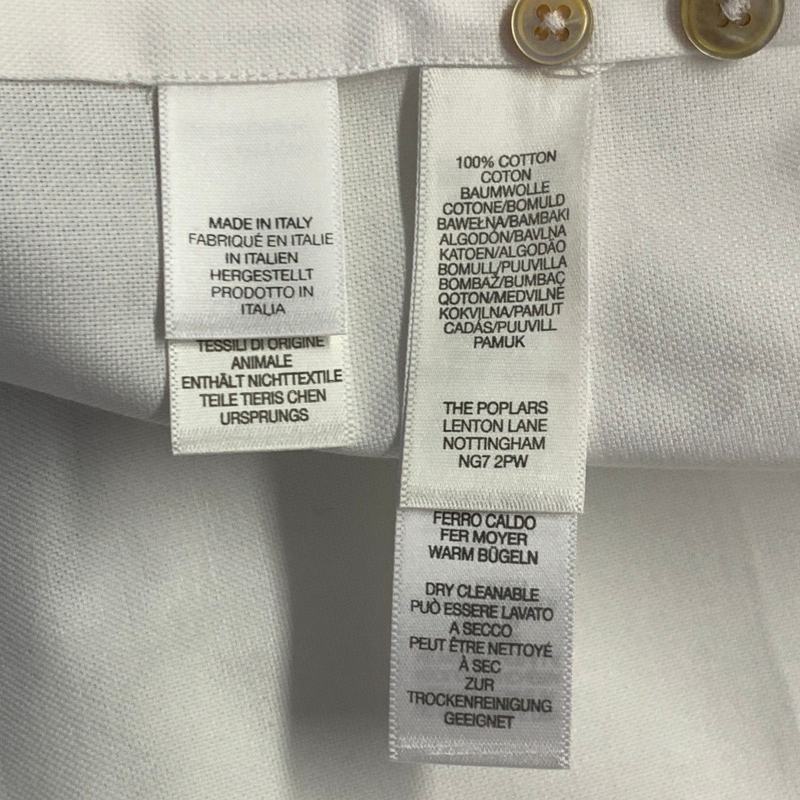 Paul Smith White Contrast Trim Cotton One Pocket Long Sleeve Shirt Size US L / EU 52-54 / 3 - 8 Thumbnail
