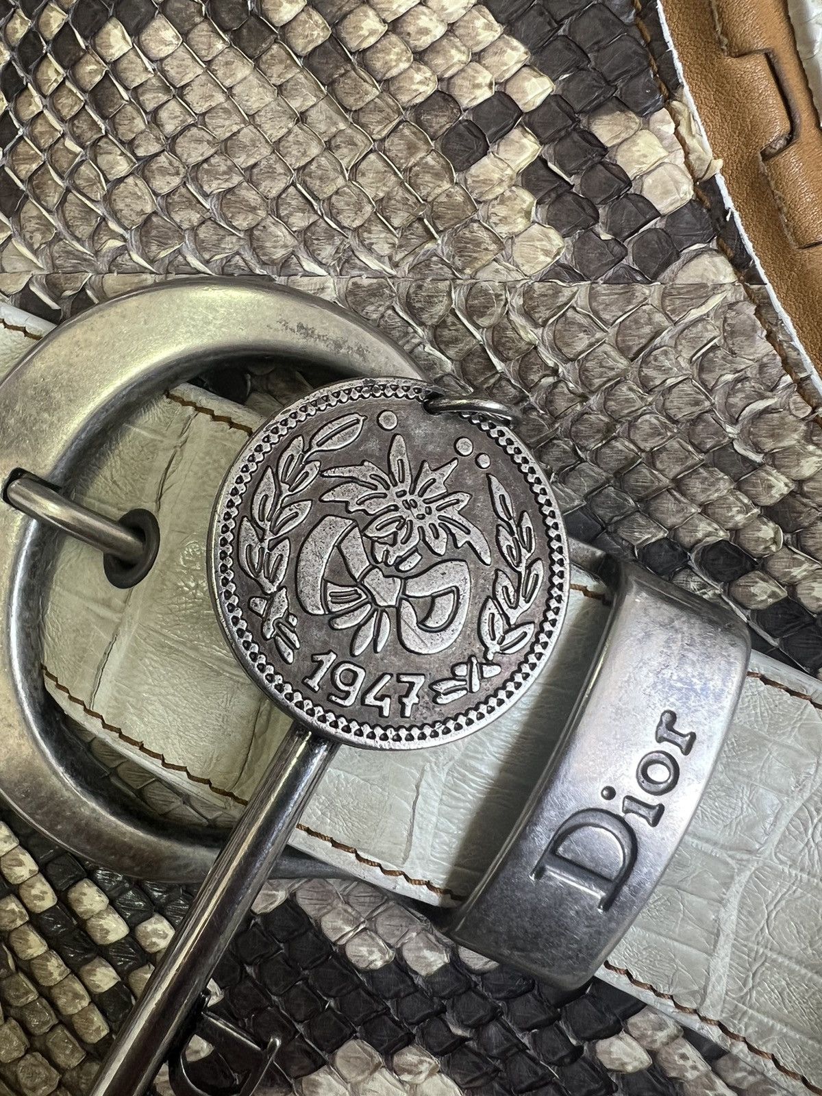 Dior × John Galliano Dior Limited Edition python and alligator skin gaucho Bag Size ONE SIZE - 7 Thumbnail