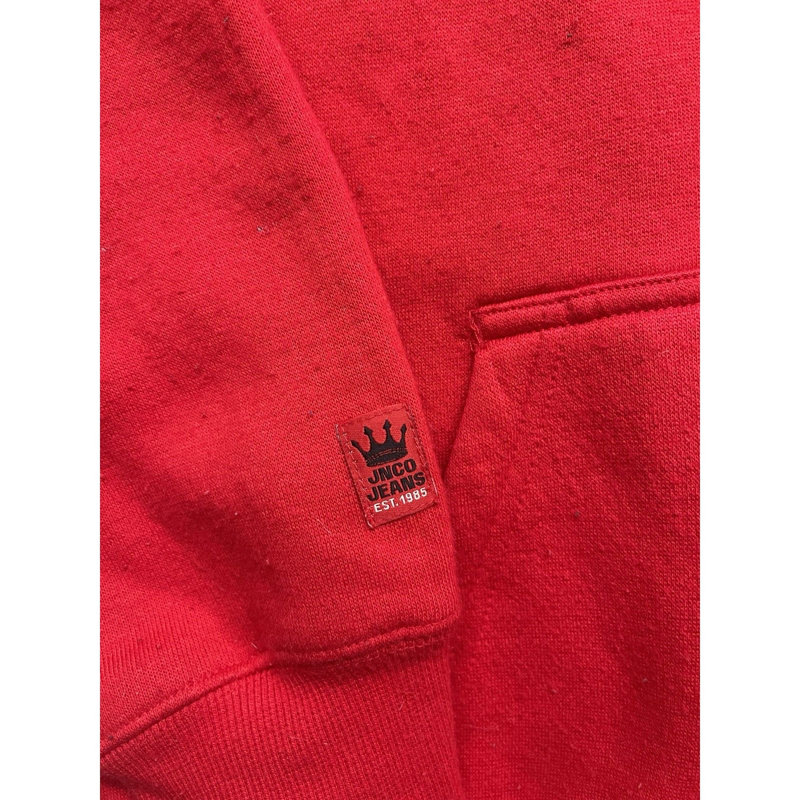 JNCO Vtg JNCO Jeans Red Crown Hoodie Large Y2K 90s Skater Streetw Size US L / EU 52-54 / 3 - 3 Thumbnail