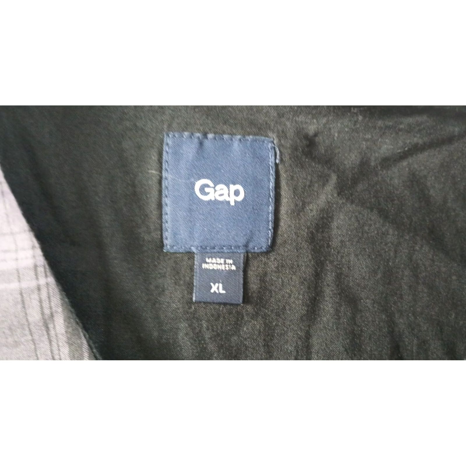 Gap Gap Button-Up Shirt Plaid Purple Black XL L/S Pockets Cowboy Western Mens Size US XL / EU 56 / 4 - 2 Thumbnail