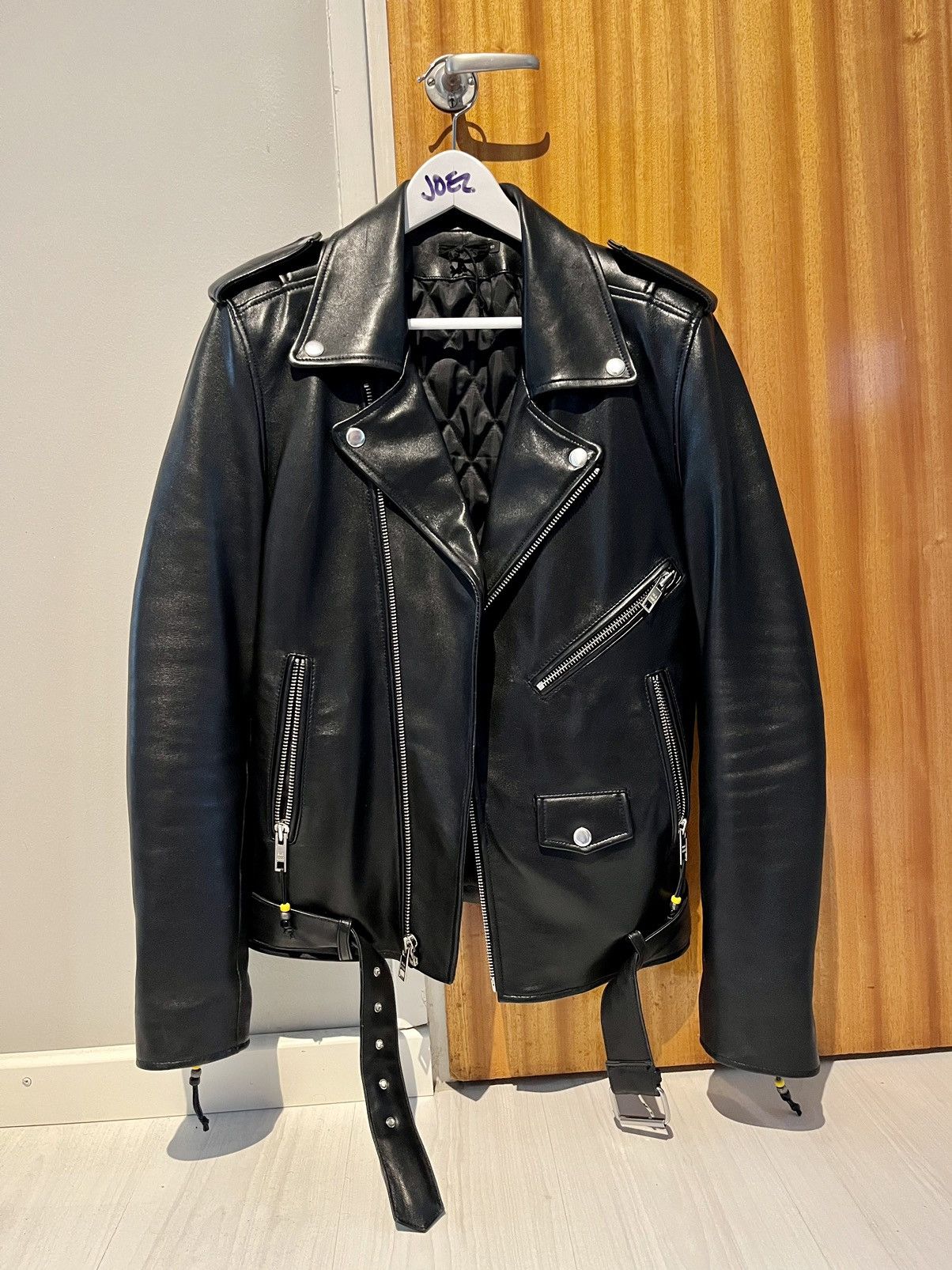 image of Blk Dnm Biker Jacket in Black, Men's (Size Small)