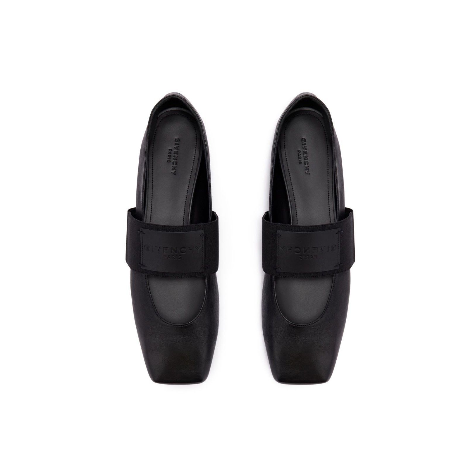 Givenchy GIVENCHY Sliced Square Black Leather Ballerina Flats New & A Size US 11 / IT 41 - 3 Thumbnail