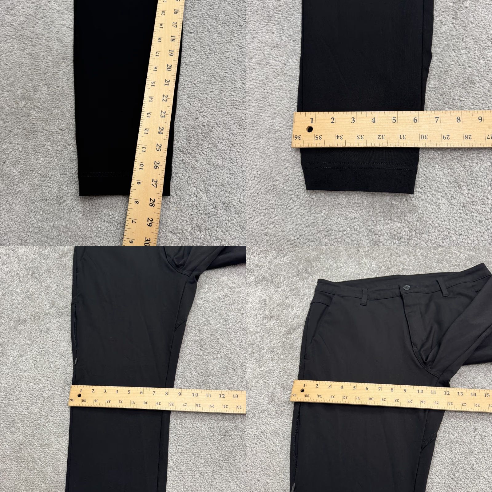 Vintage BYLT Basic Everyday Jogger Pants Mens 36 Black Pockets Stretch Tapered Regular Size US 36 / EU 52 - 10 Thumbnail