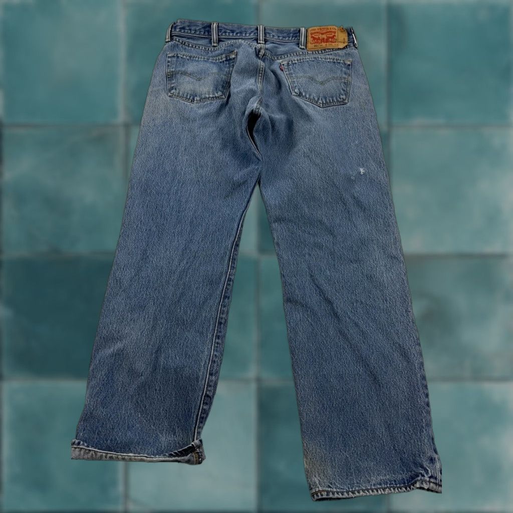 Levi's VINTAGE Levi’s 501 Jeans Mens 35 x 29 Blue Regular Denim Cotton Straight 35 Inseam USA Grunge Bohemian Festival Hipster City 90s Mens Size US 35 - 1 Thumbnail