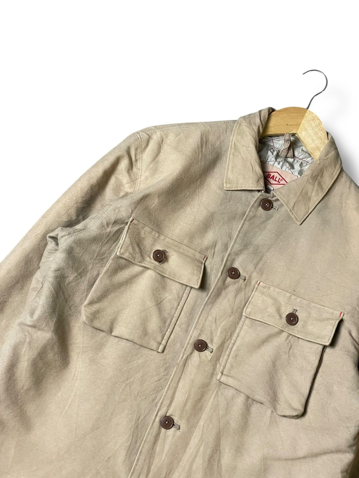 Japanese Brand × Vintage BALL Brand Cotton Wool Double Pocket Jacket (116) Size US M / EU 48-50 / 2 - 2 Thumbnail