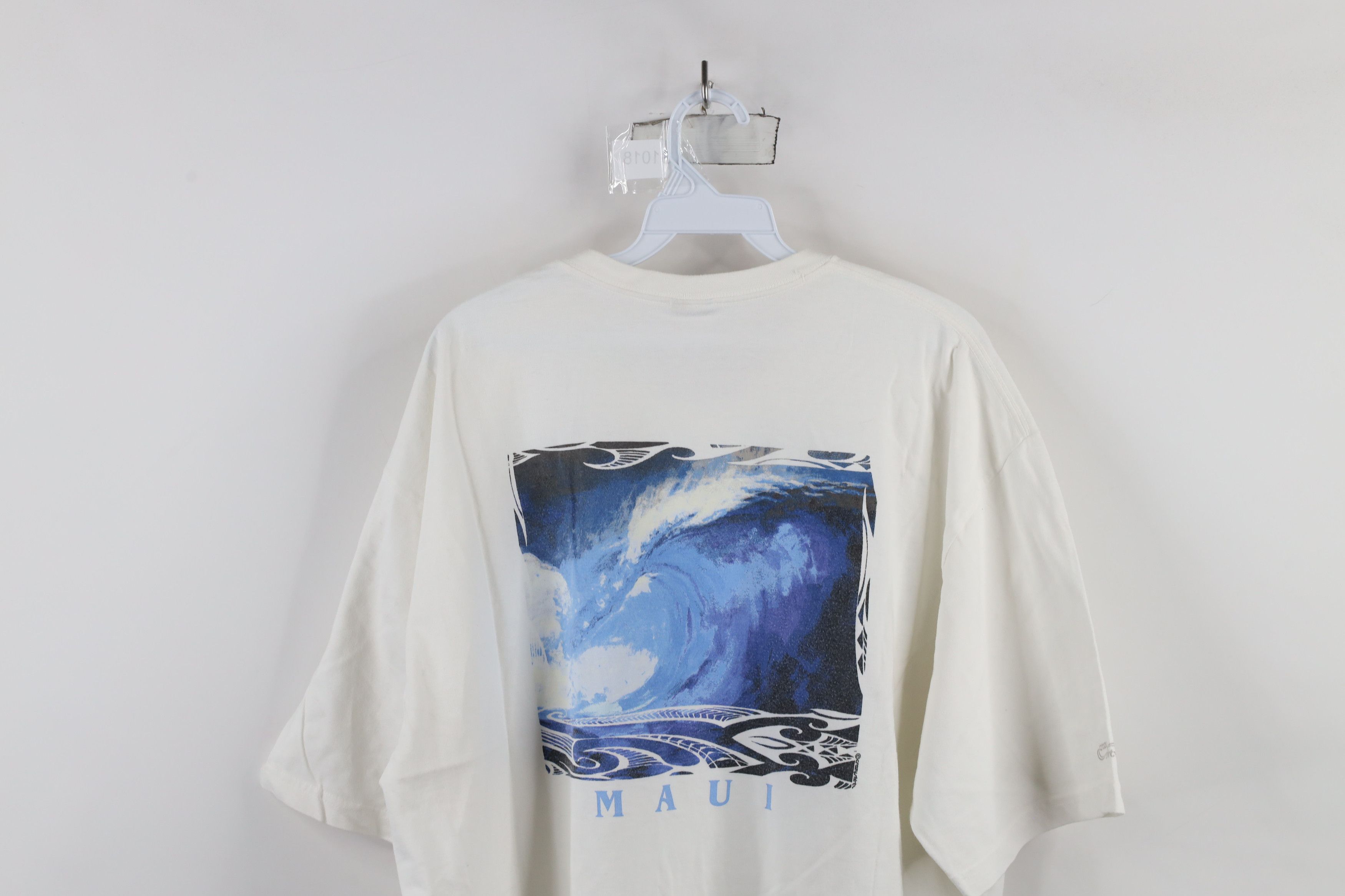 Vintage Vintage 90s Y2K Streetwear Surfing Maui Hawaii T-Shirt White Size US XL / EU 56 / 4 - 14 Thumbnail