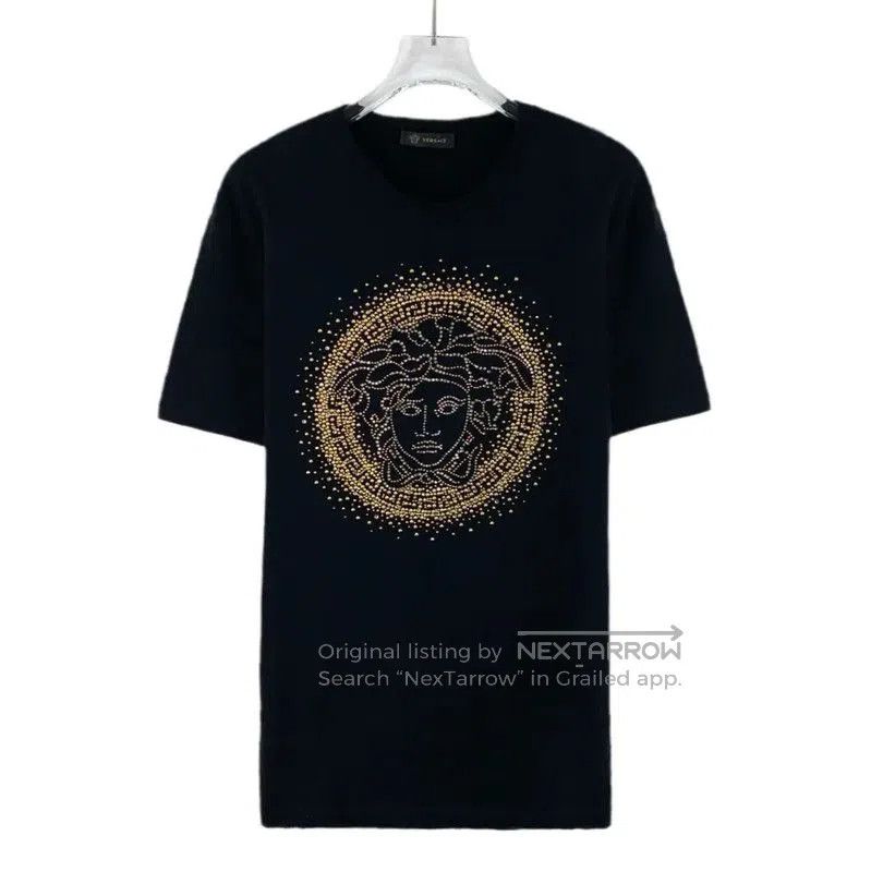 Versace Versace Black Cotton Women's T-Shirt . Size M / US 6-8 / IT 42-44 - 1 Thumbnail