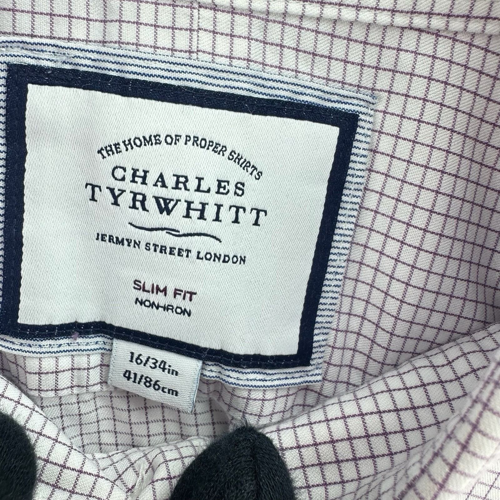 Charles Tyrwhitt Charles Tyrwhitt Long Sleeve Mens White Slim Fit 16/34 Size US L / EU 52-54 / 3 - 9 Thumbnail