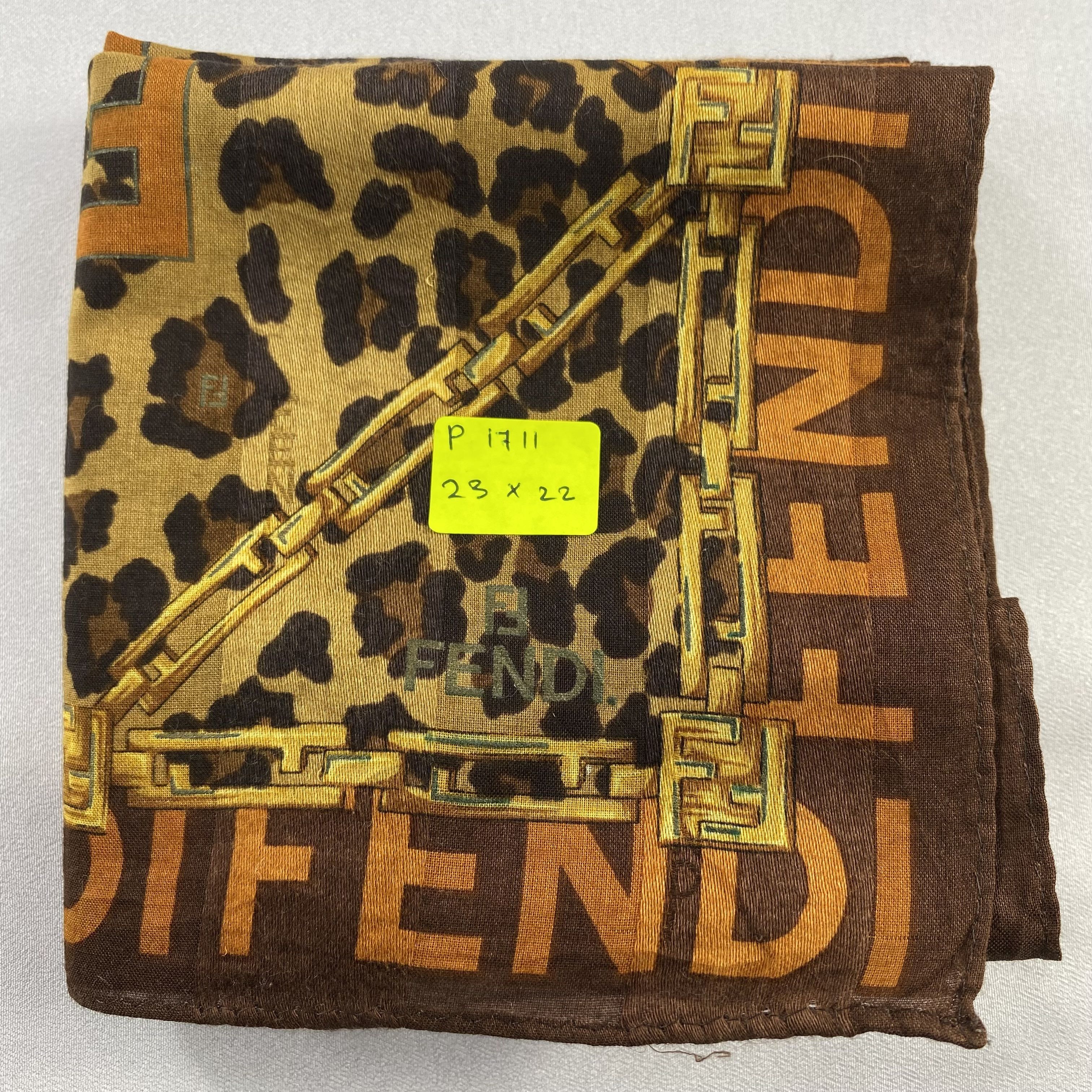 Vintage Fendi Handkerchief / Neckerchief / Bandana-P1711 Size ONE SIZE - 5 Thumbnail
