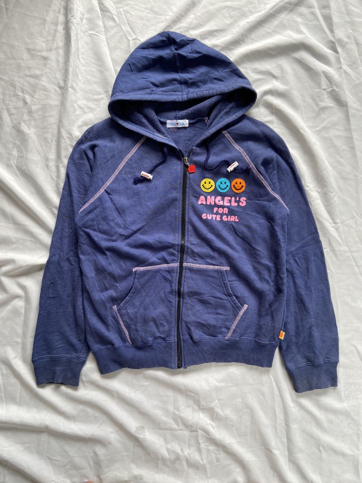 Angel Blue ANGELS BLUE POP & CUTE HAVE A NICE SMILE ZIP HOODIE Size US S / EU 44-46 / 1 - 1 Thumbnail