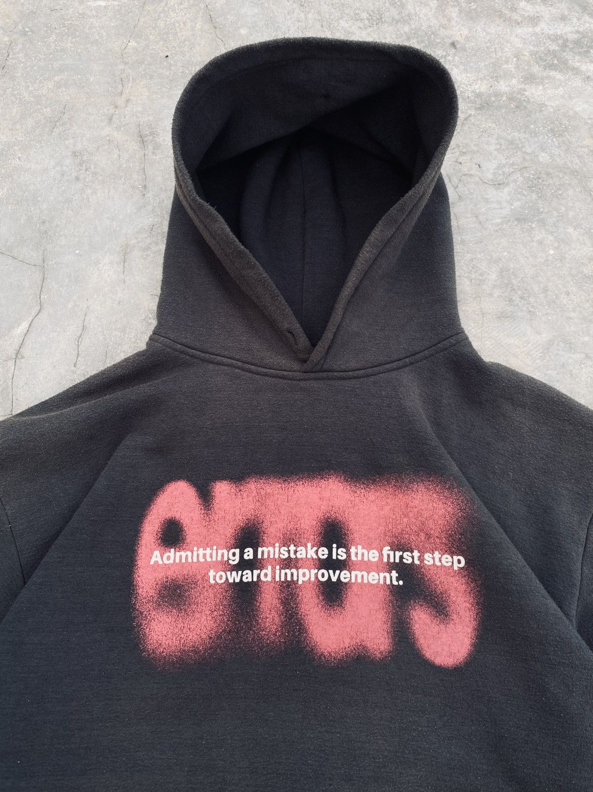 Vintage Graphic Hoodie Washed Grey Boxy Size US M / EU 48-50 / 2 - 2 Thumbnail