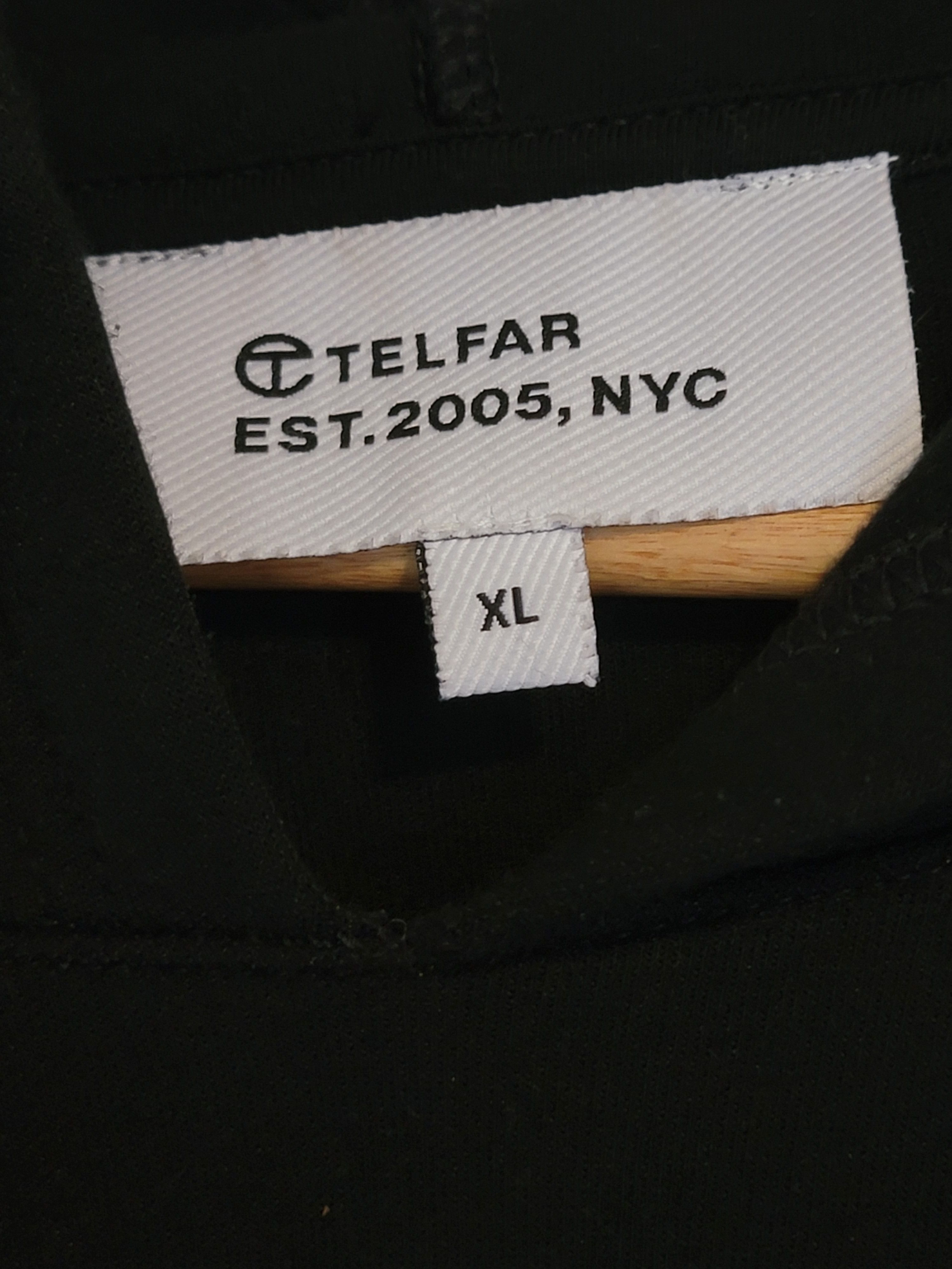 Telfar Telfar Embossed Hoodie in men's sz XL (Black) Size US XL / EU 56 / 4 - 2 Thumbnail