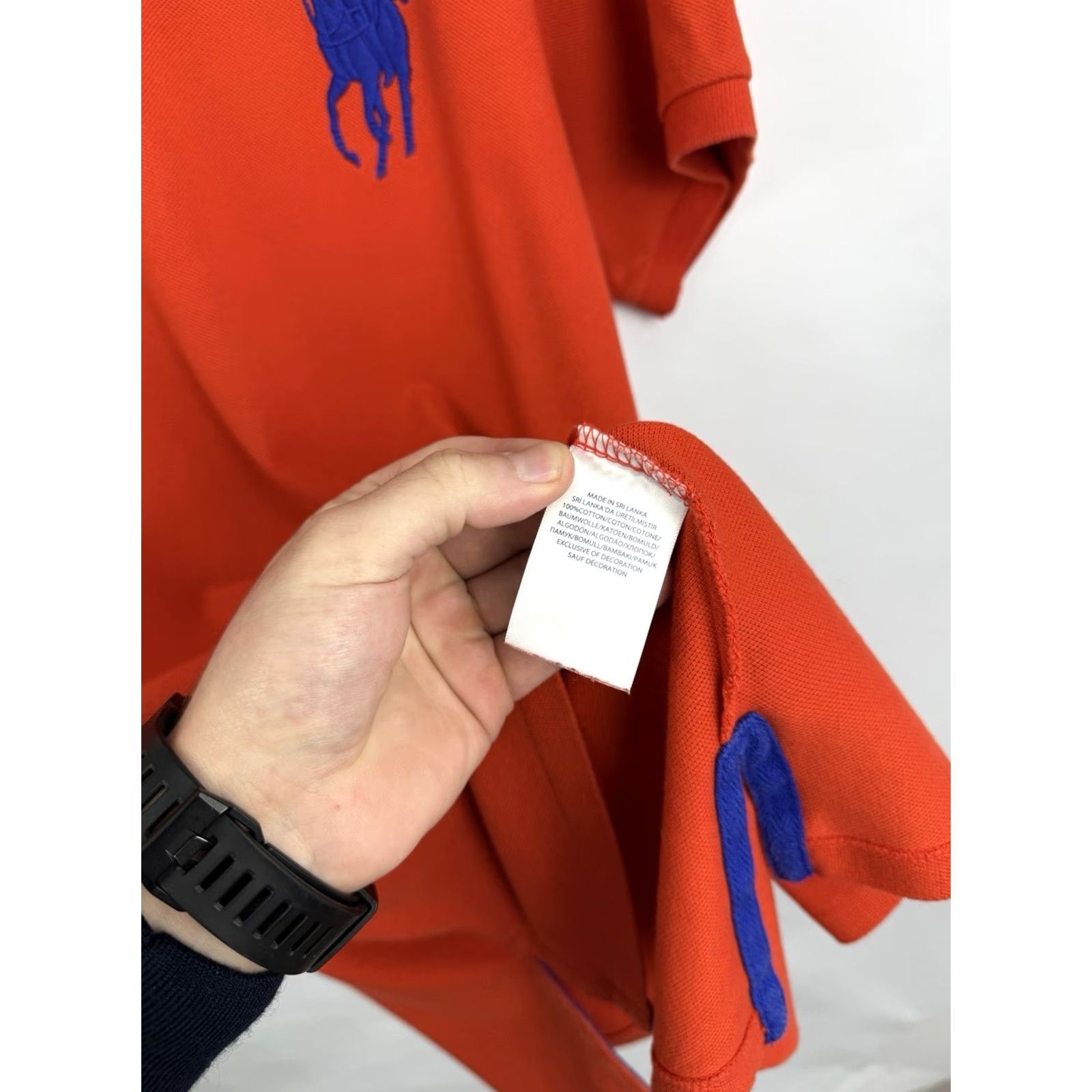 Ralph Lauren Polo Ralph Lauren Big Pony Polo T-Shirt XL Orange Rare Custom Fit Men’s Size US XL / EU 56 / 4 - 7 Thumbnail