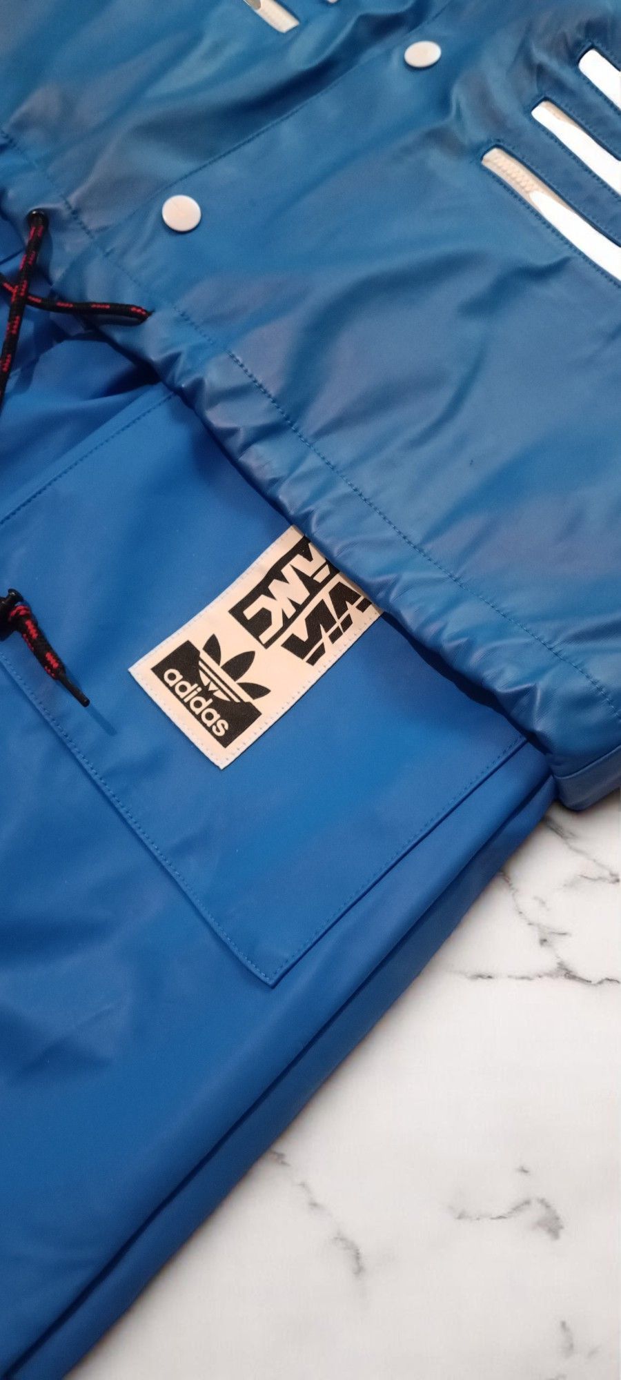 Adidas OLIVIA OBLANC x KENDALL JENNER FW18 TRENCH COAT BLUE Size S / US 4 / IT 40 - 15 Thumbnail