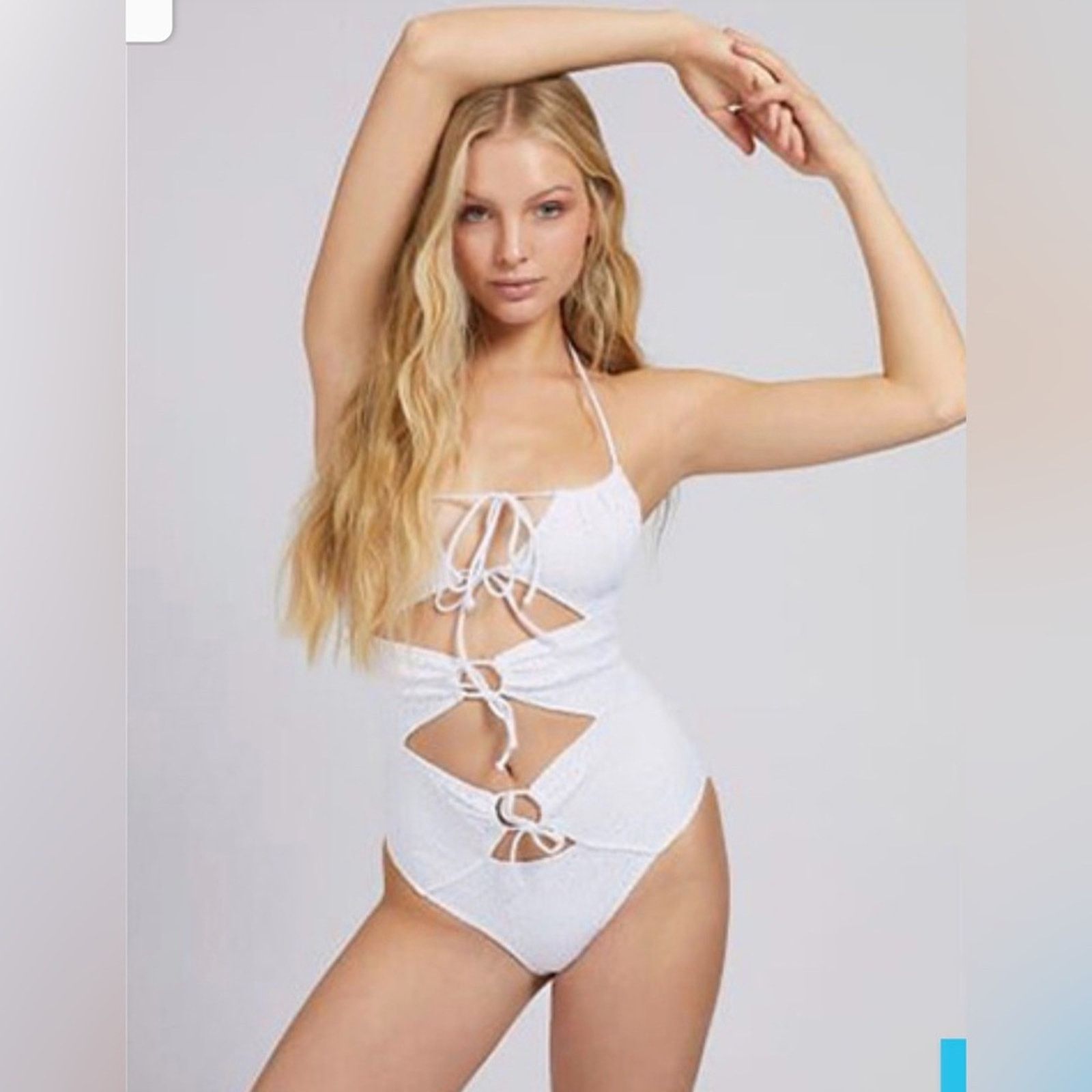 Guess Guess Boho White One-Piece Swimsuit Bikini Bathing suit XS Size ONE SIZE - 1 Thumbnail