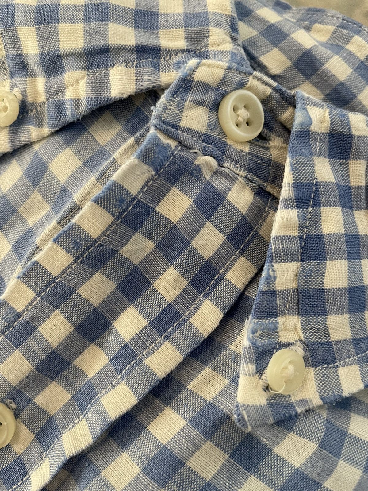 Polo Ralph Lauren × Vintage Silk & Linen Check Button Down Sport Shirt Size US XL / EU 56 / 4 - 6 Thumbnail
