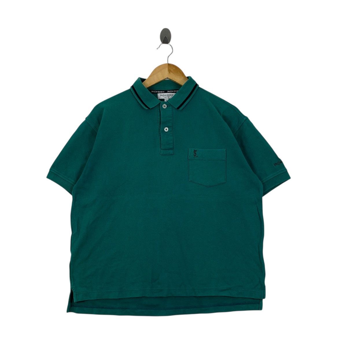 Yves Saint Laurent YvesSaintLaurent YSL Pour Homme French Fashion Polos T-Shirt Size US L / EU 52-54 / 3 - 1 Thumbnail