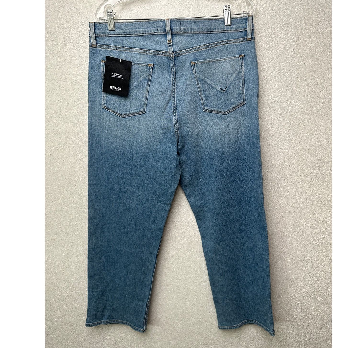 Hudson NWT Hudson Barbara High Waist Crop Straight Jeans Blue 33 Size 33" - 5 Thumbnail