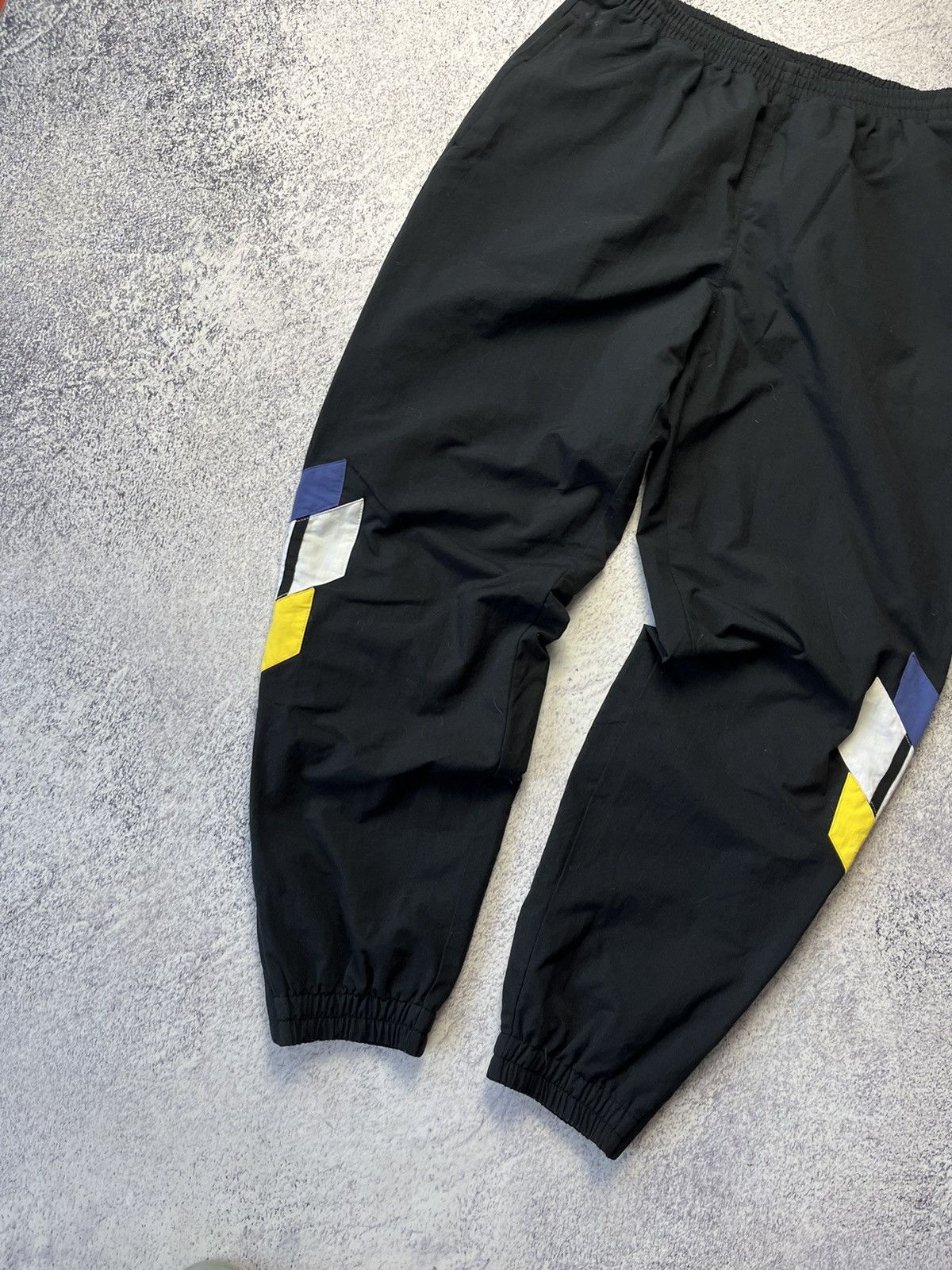 Adidas Vintage Adidas Track Pants Grape Black Nylon White Logo 90s Size US 34 / EU 50 - 2 Thumbnail