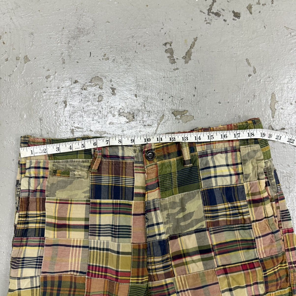 American Eagle Outfitters American Eagle Patchwork Madras Plaid Camo Jorts Size US 38 / EU 54 - 2 Thumbnail