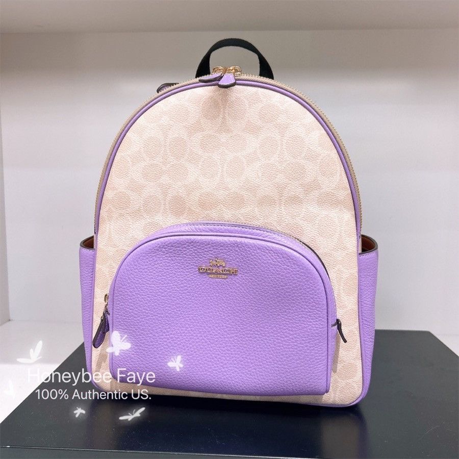 Coach Court Backpack In Signature Canvas CZ176 Size ONE SIZE - 5 Thumbnail