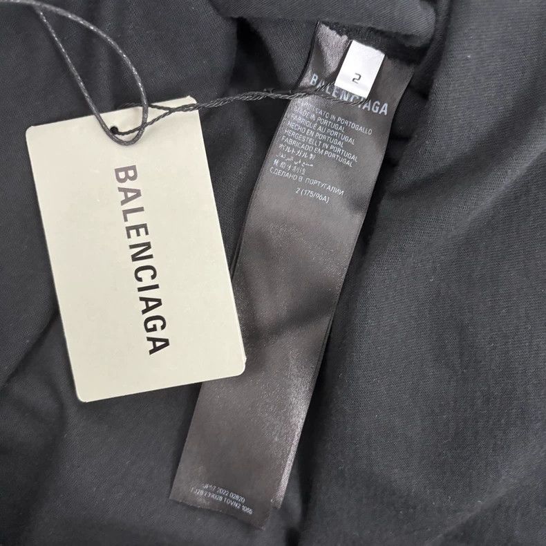Balenciaga Balenciaga Mud-dyed hole embroidery LOGO short sleeve Size US M / EU 48-50 / 2 - 4 Thumbnail