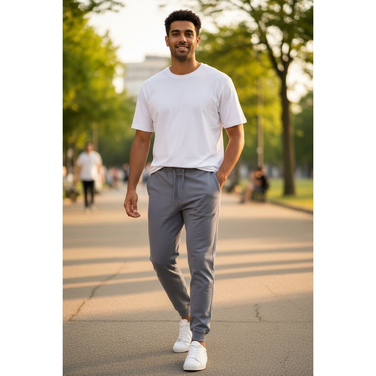 Lululemon Lululemon Smooth Spacer Jogger Men's Medium Gray Tapered Fit Size US 31 - 3 Thumbnail