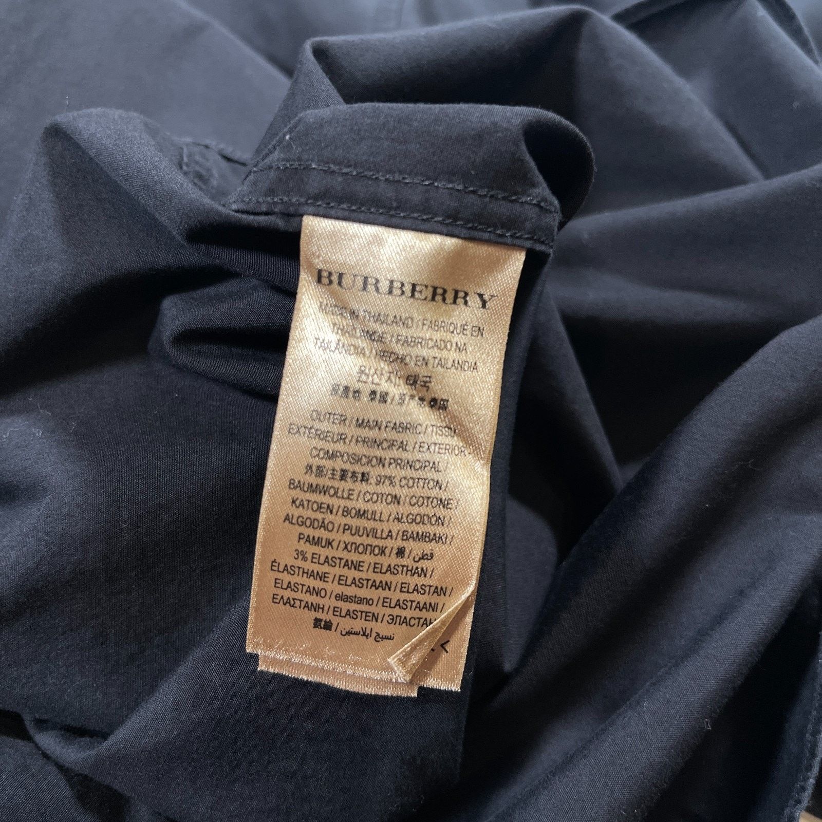 Burberry Burberry London Black Button Up Long Sleeve Shirt Top XL Size US XL / EU 56 / 4 - 5 Thumbnail